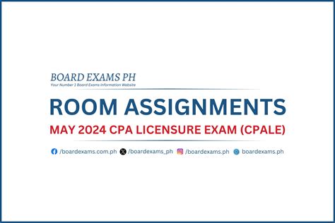 cpale 2024 room assignment|May 2024 Room Assignments Certified Public .